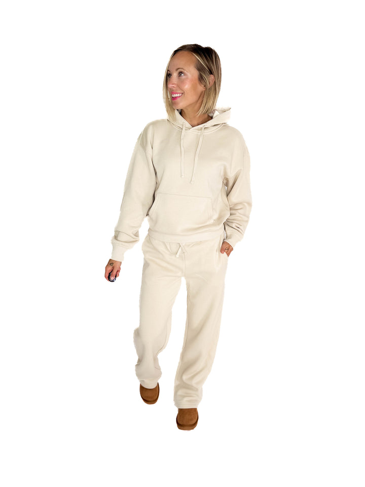 ONLY Best Life Hoodie- OATMEAL STONE-FINAL SALE