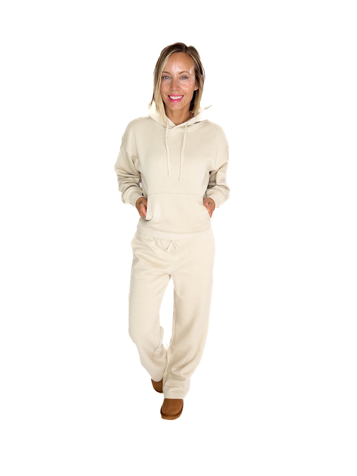 ONLY Best Life Hoodie- OATMEAL STONE-FINAL SALE