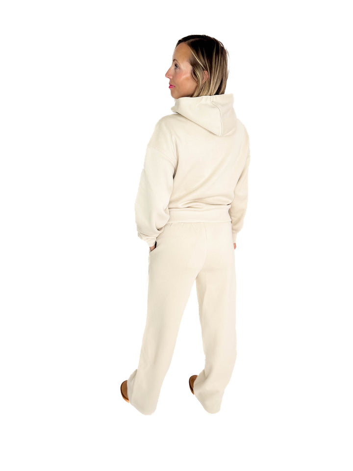 ONLY Best Life Hoodie- OATMEAL STONE-FINAL SALE