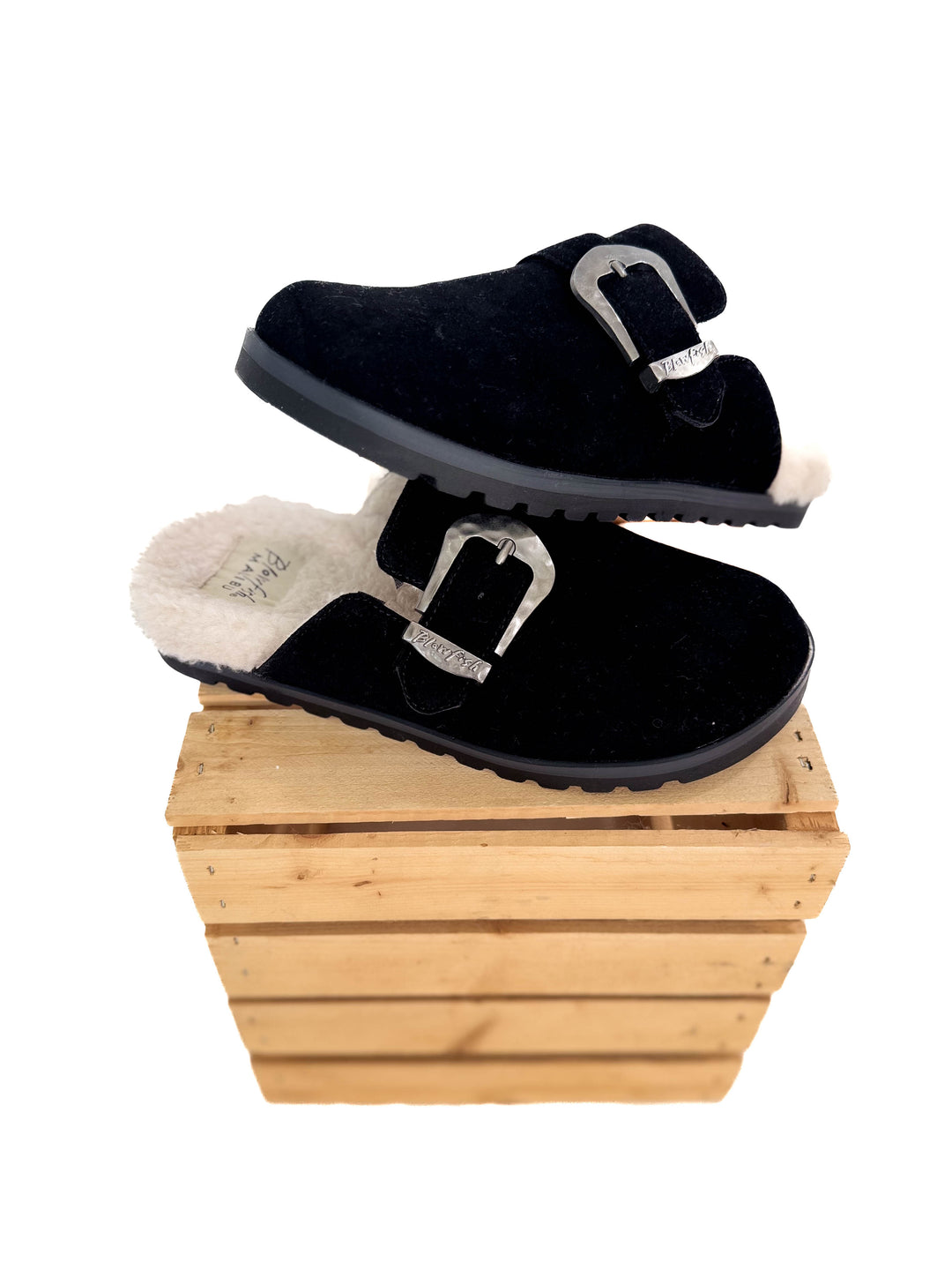 BLOWFISH Sienna Sherpa Lined Clog- BLACK-FINAL SALE