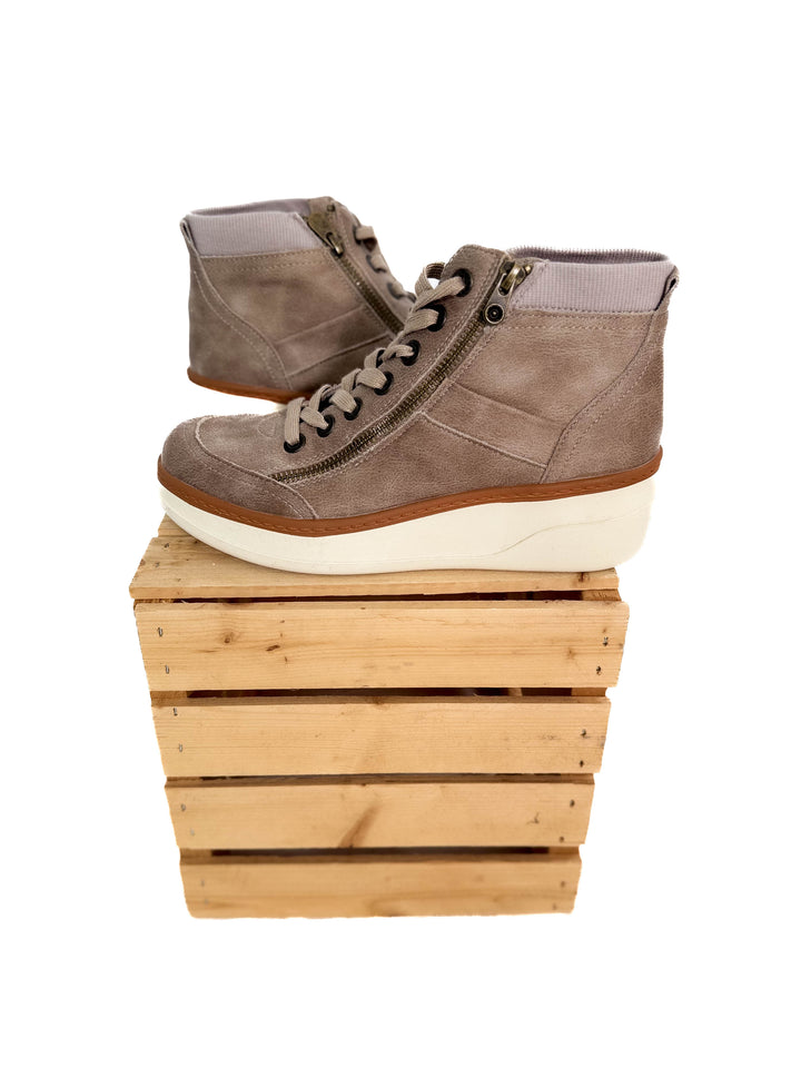 BLOWFISH Camden Side Zip Sneaker- TAUPE-FINAL SALE *6+6.5*