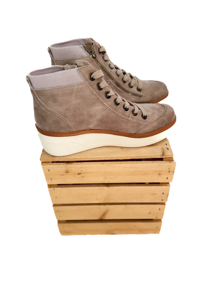 BLOWFISH Camden Side Zip Sneaker- TAUPE-FINAL SALE *6+6.5*