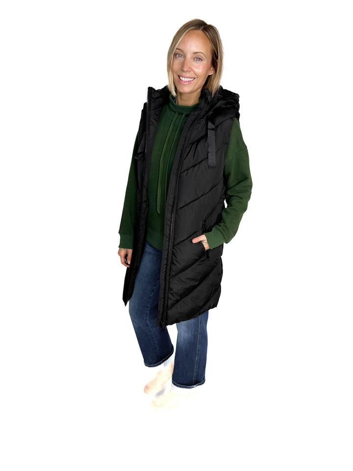 ONLY Skylar Hooded Vest- BLACK