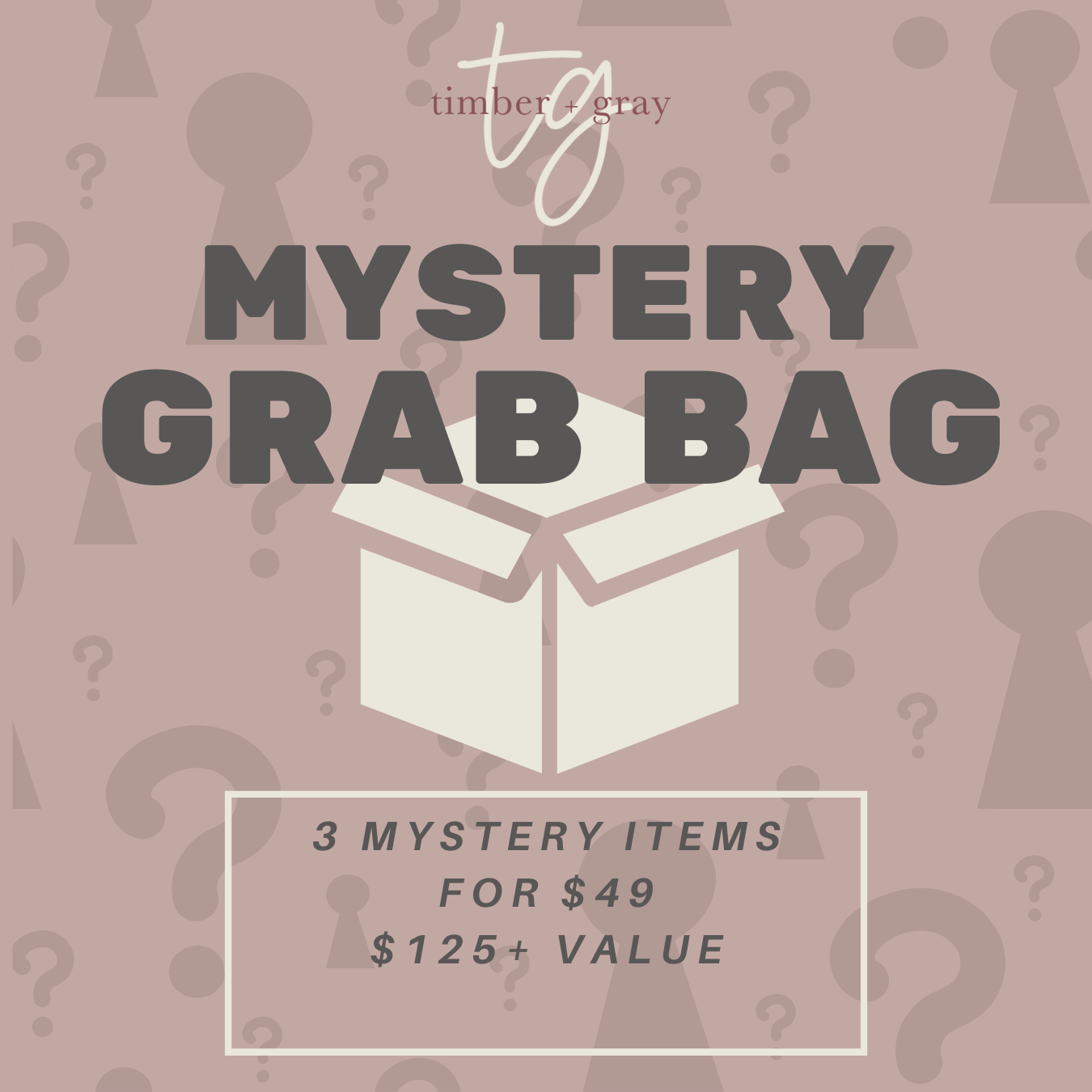 3 Mystery Items for $49 ($125+ value)
