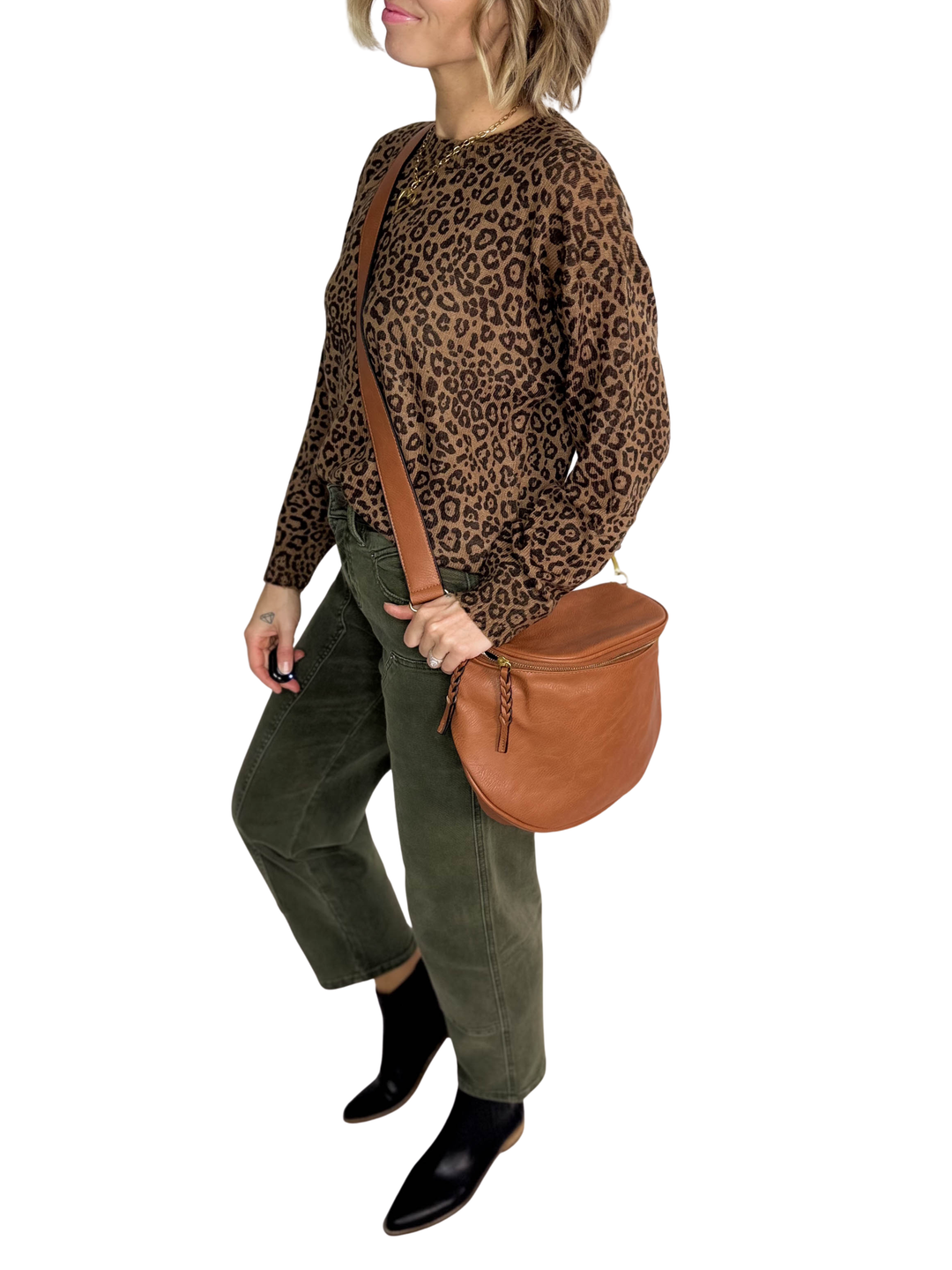 Megan Sling Bag- BROWN