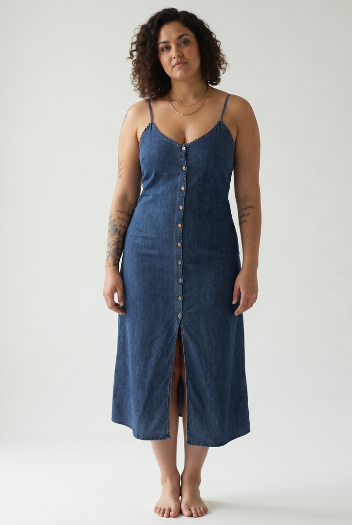 Haleen Denim Tencel Dress