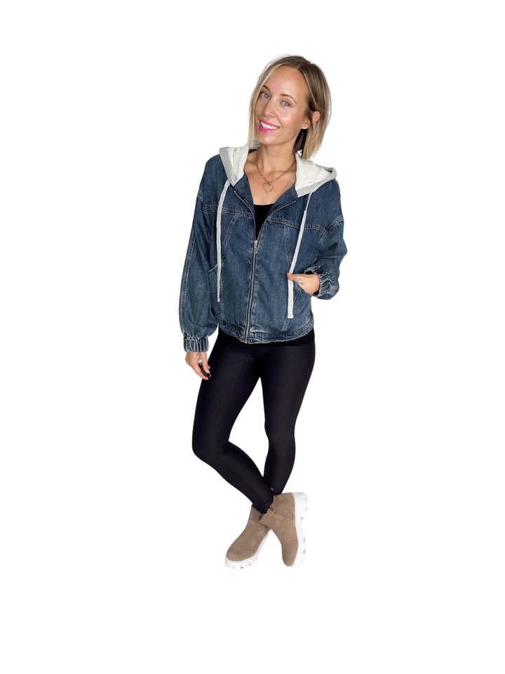 Plato Denim Hoodie Jacket