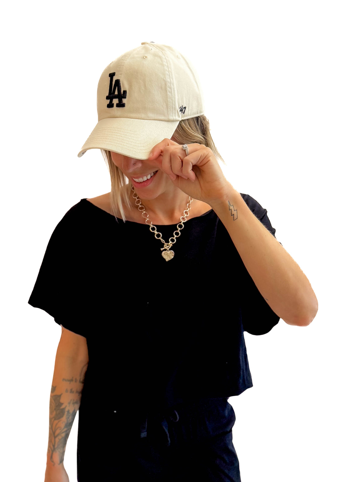 47 Brand LA Cap- NATURAL/BLACK