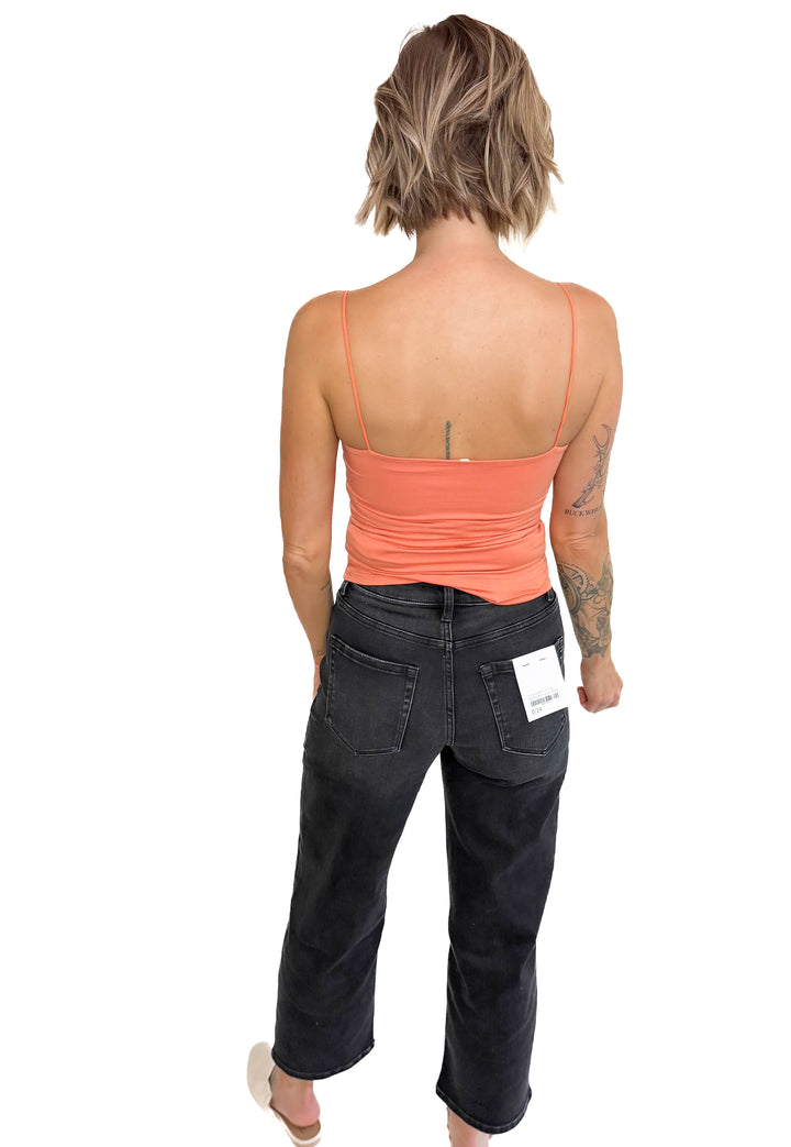 Sheri Basic Solid Cami- ORANGE SMOOTHIE