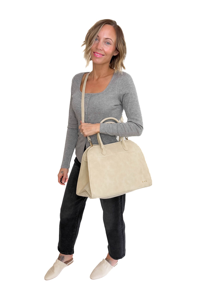 Nirvana Nubuck Tote- OAT