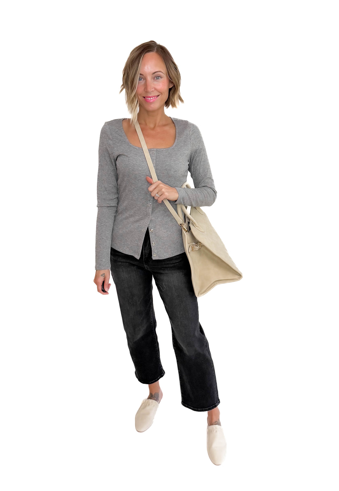 Nirvana Nubuck Tote- OAT