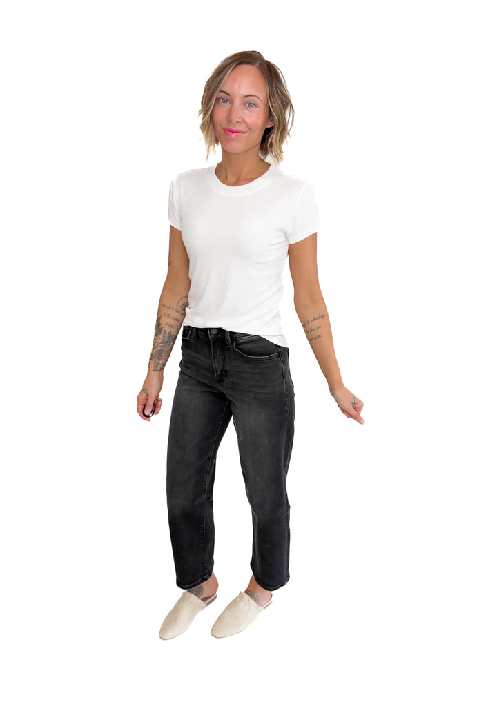 Colette Classic Ribbed T-Shirt-OFF WHITE-FINAL SALE