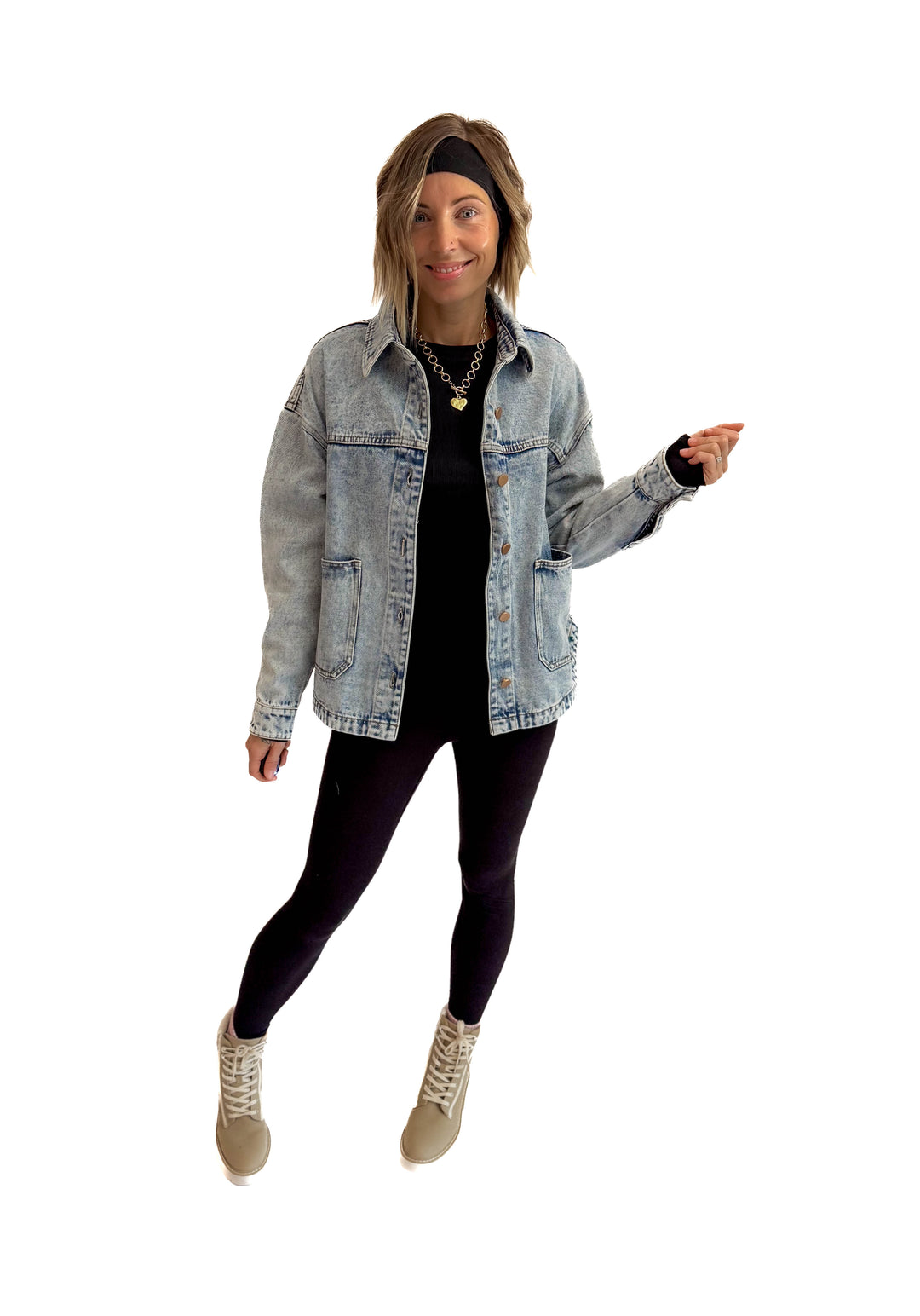 Petra Vintage Denim Jacket- ACID WASH