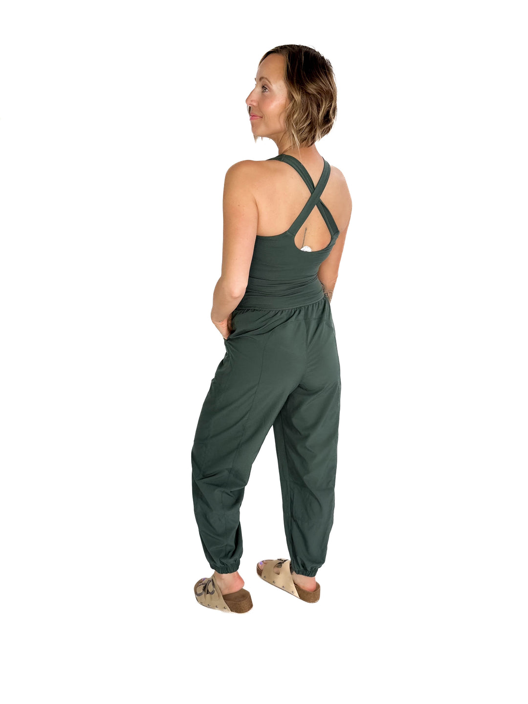 Only The Best Jumpsuit- DARK FOREST-FINAL SALE