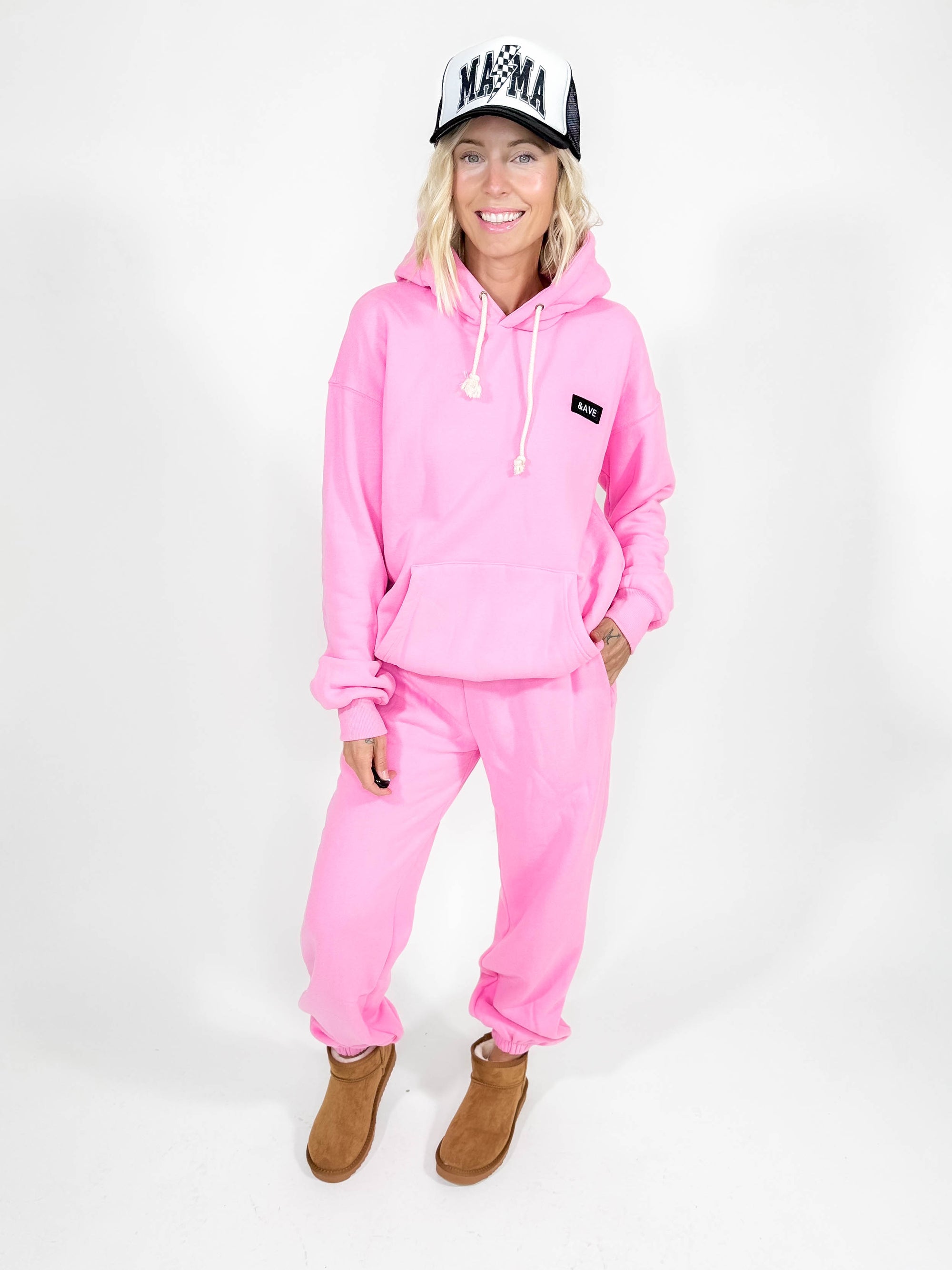 Ampersand Avenue Comfort Zone Hoodie- COTTON CANDY