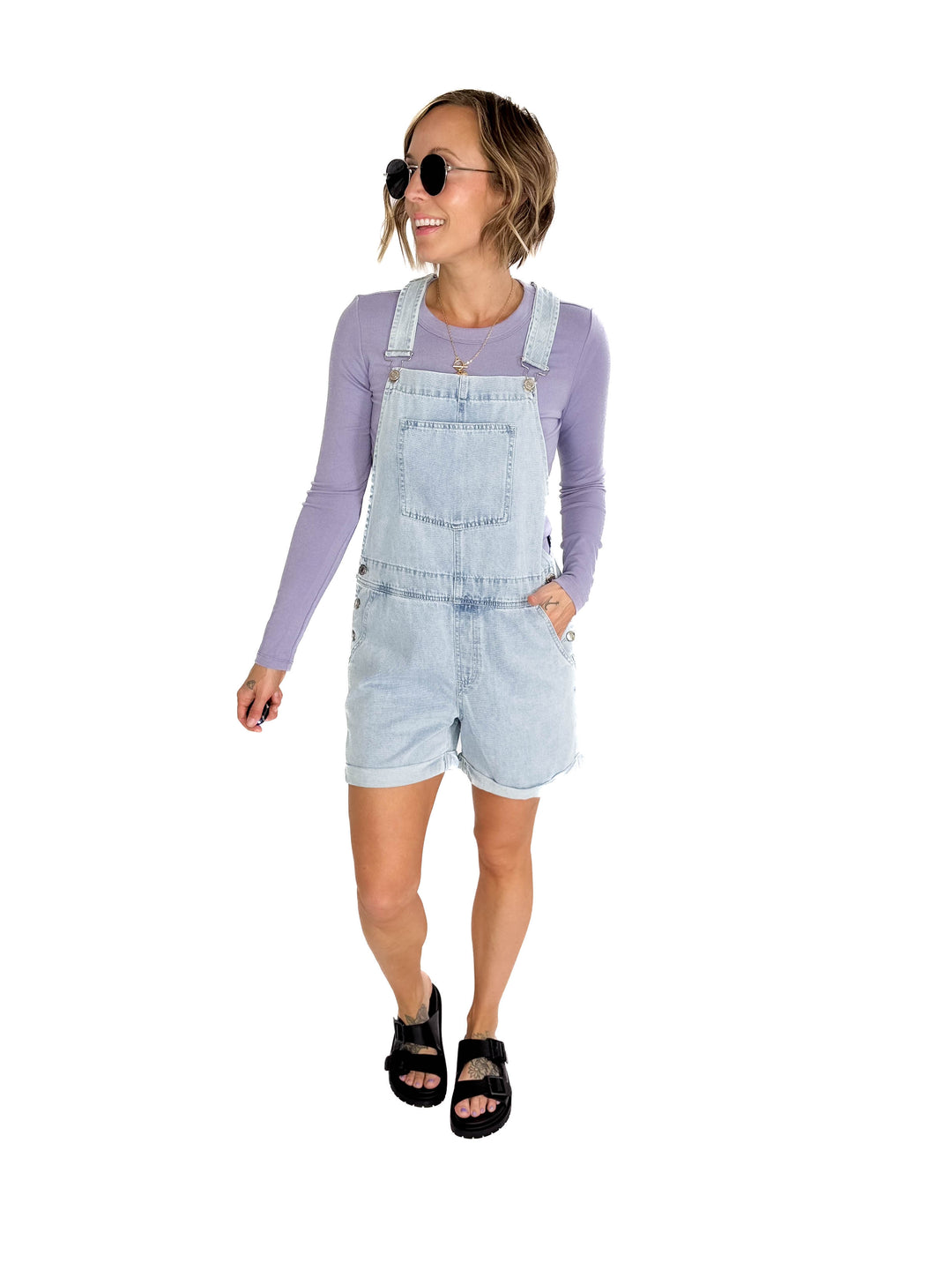 Samantha Round Neck- PERIWINKLE