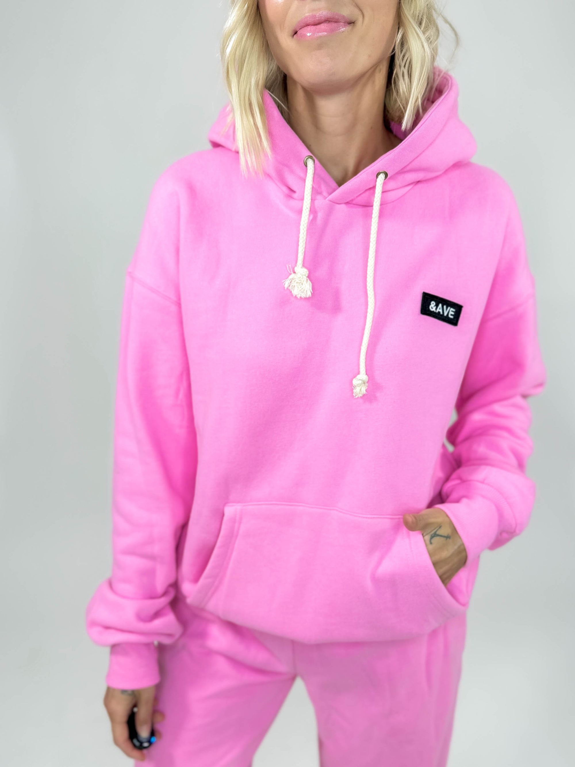 Ampersand Avenue Comfort Zone Hoodie- COTTON CANDY