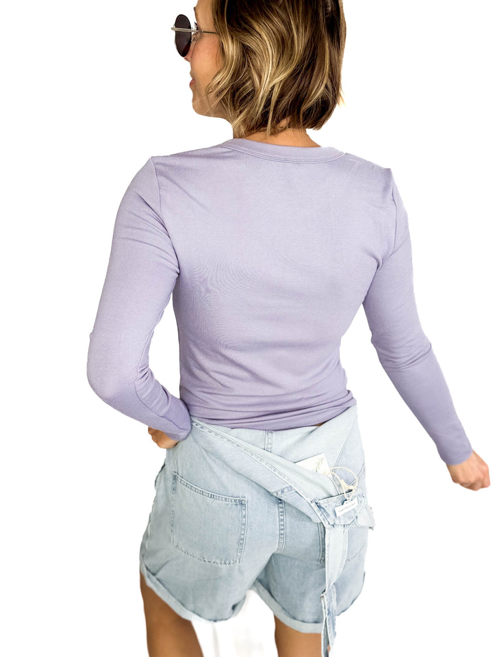 Samantha Round Neck- PERIWINKLE