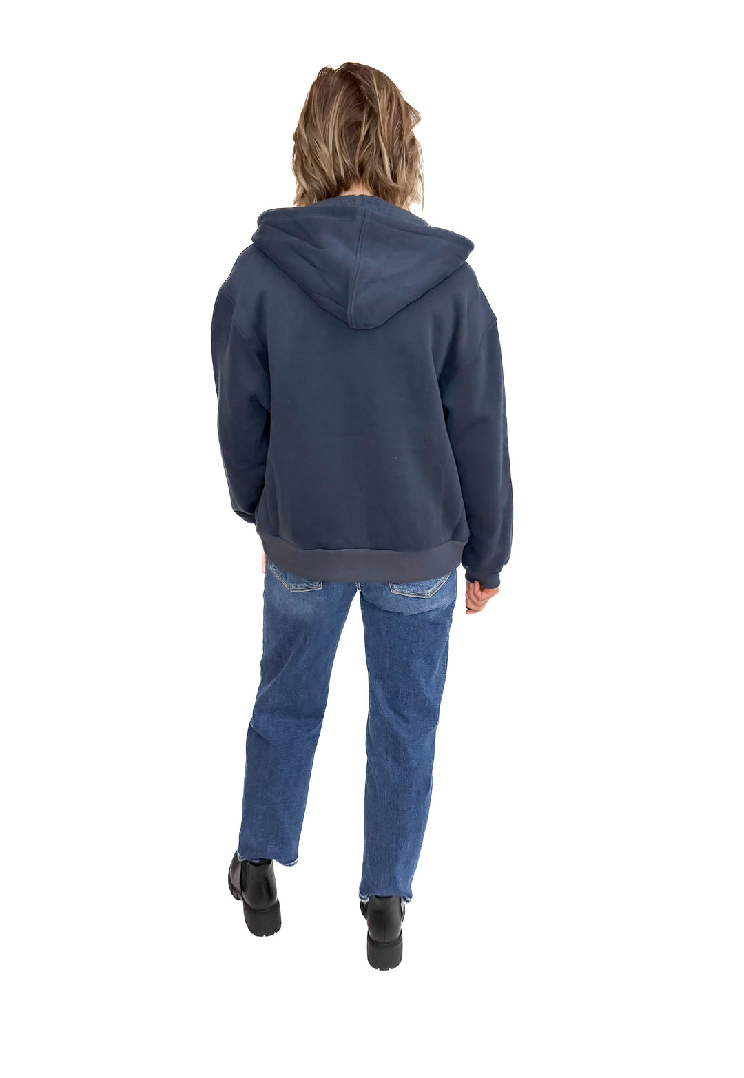 Baillie Premium Cloud Fleece Zip Hoodie- NAVY-FINAL SALE