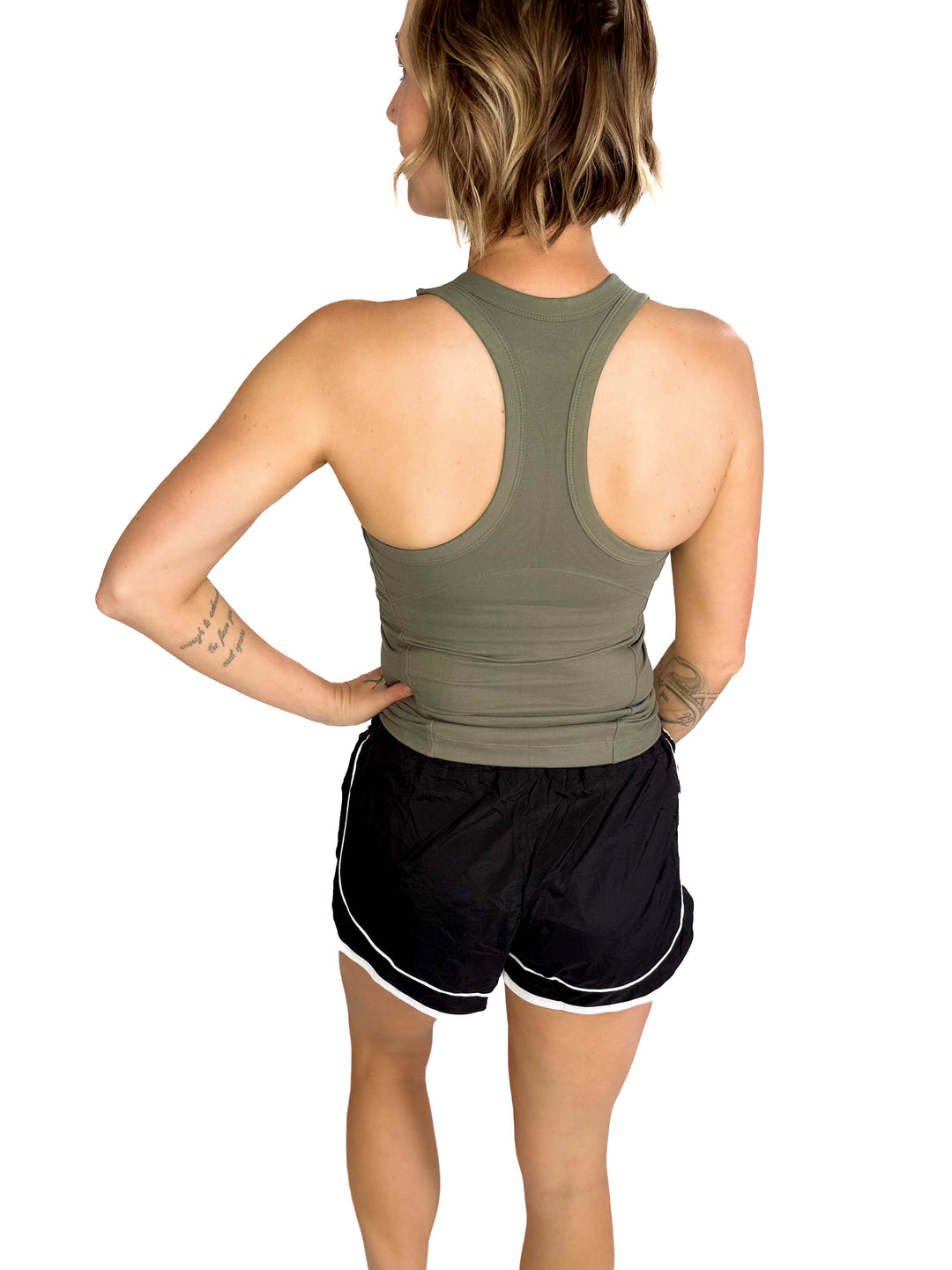 Only The Best Racerback Butter Tank- GREY SAGE-FINAL SALE