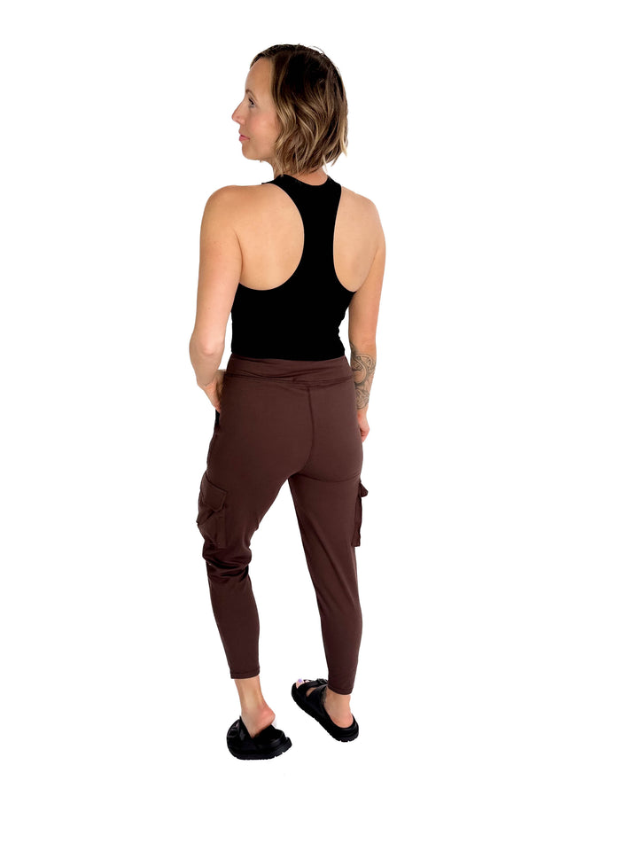 Mono B Bevin Butter Slim Fit Cargo Jogger- ESPRESSO