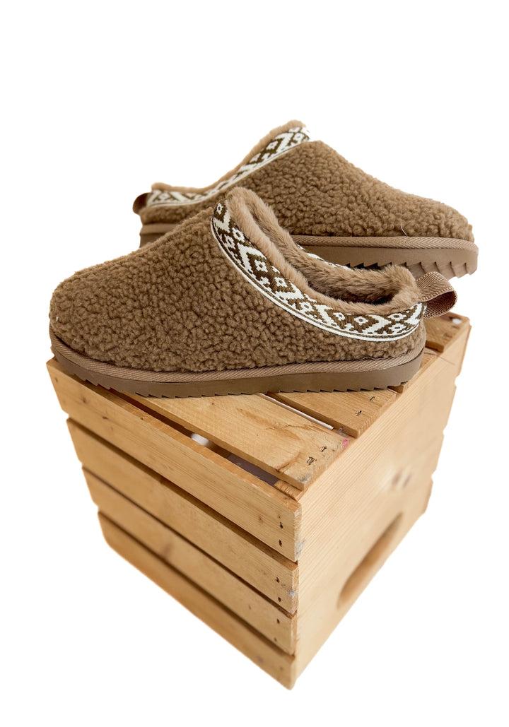 Aymie Sherpa Slip- TEDDY BROWN