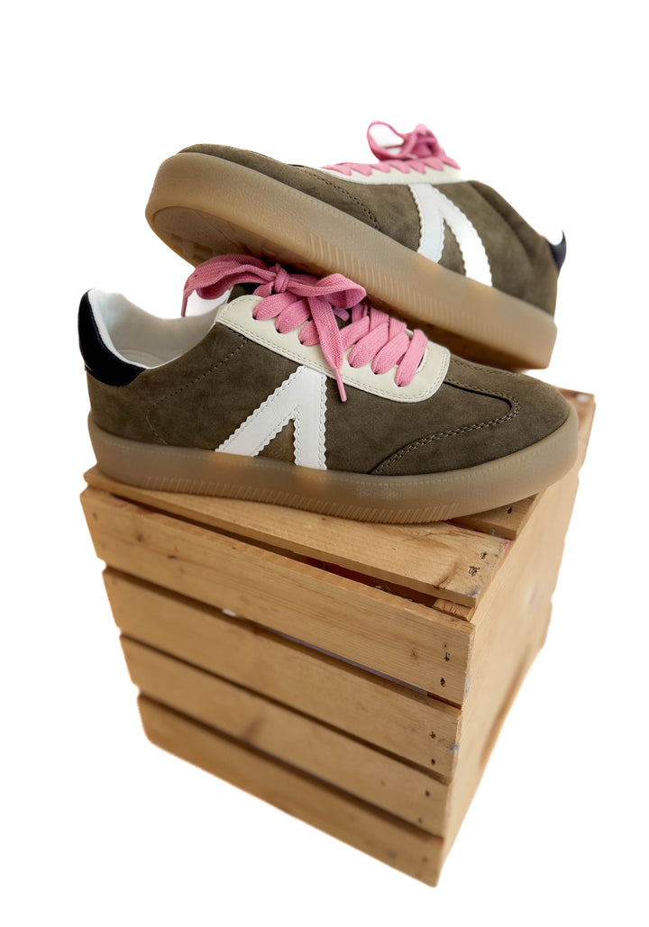 Axel Classic Sneaker- KHAKI MULTI