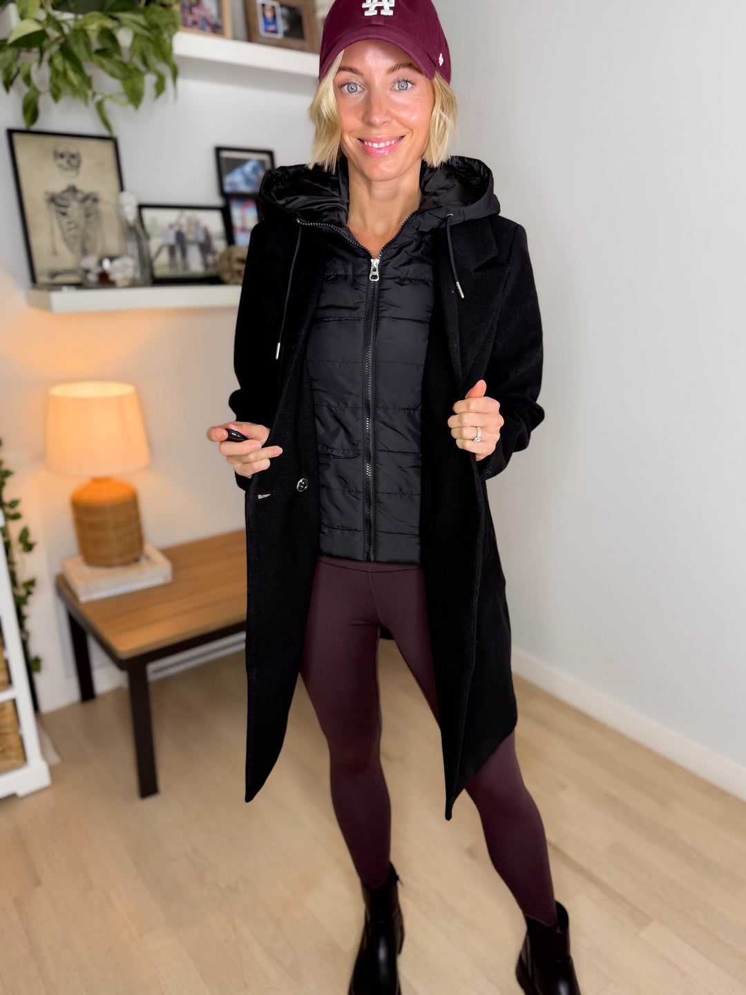 Vero Moda Grace Twofer Coat- BLACK