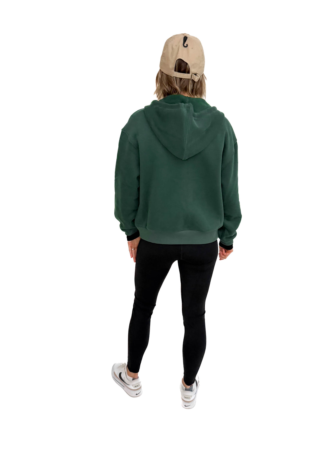 Baillie Premium Cloud Fleece Zip Hoodie- DARK GREEN-FINAL SALE