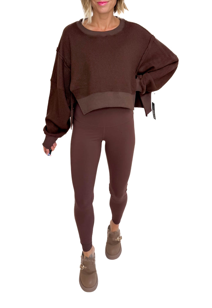 Mode Align High Waist Leggings- CHOCOLATE BROWN