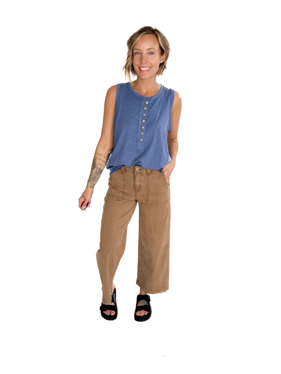 THREAD & SUPPLY  Loretta Pant- TOFFEE