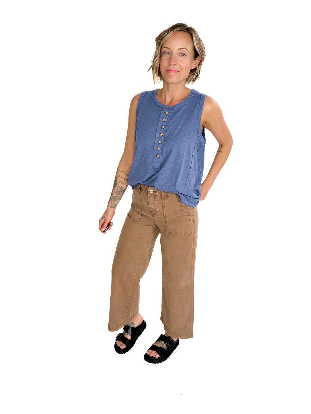THREAD & SUPPLY  Loretta Pant- TOFFEE