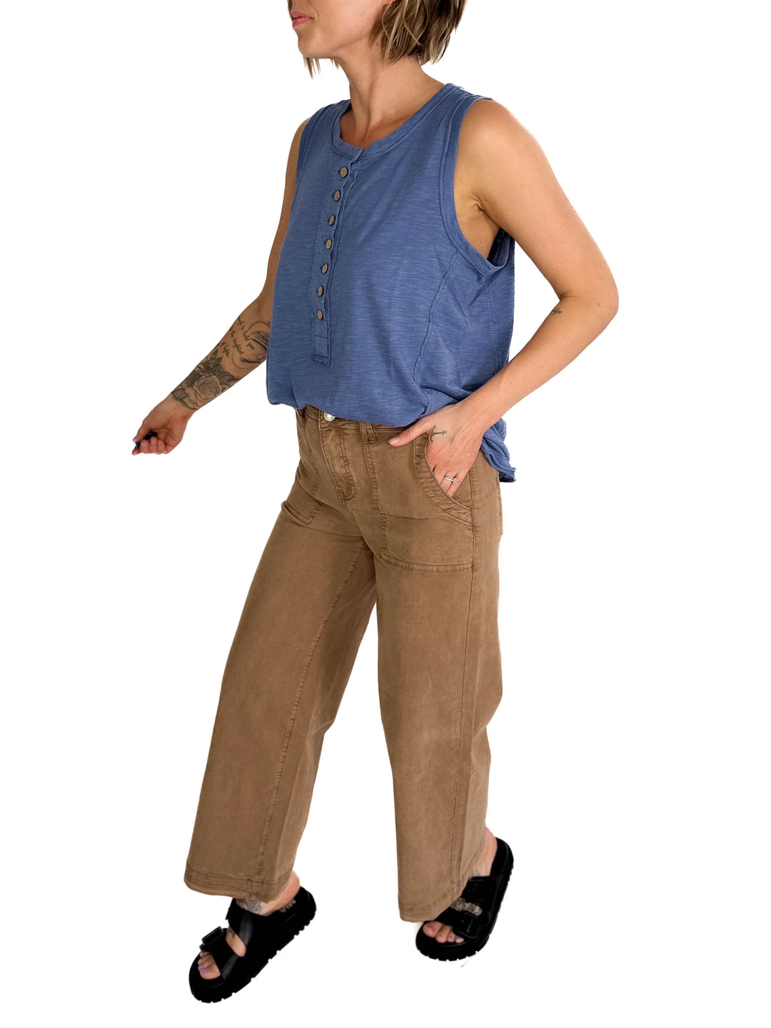 THREAD & SUPPLY  Loretta Pant- TOFFEE
