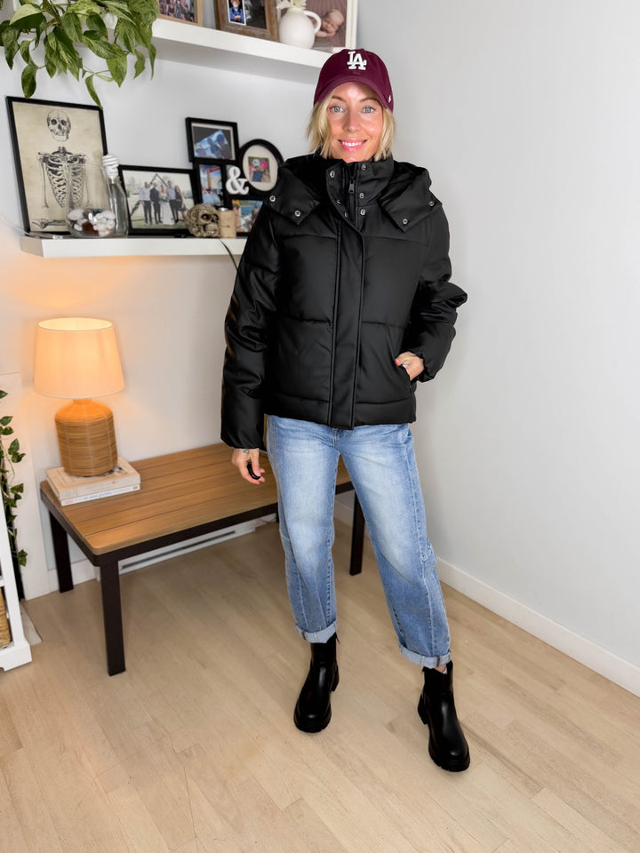 Only Agnes Water Repellent Puffer Jacket- BLACK