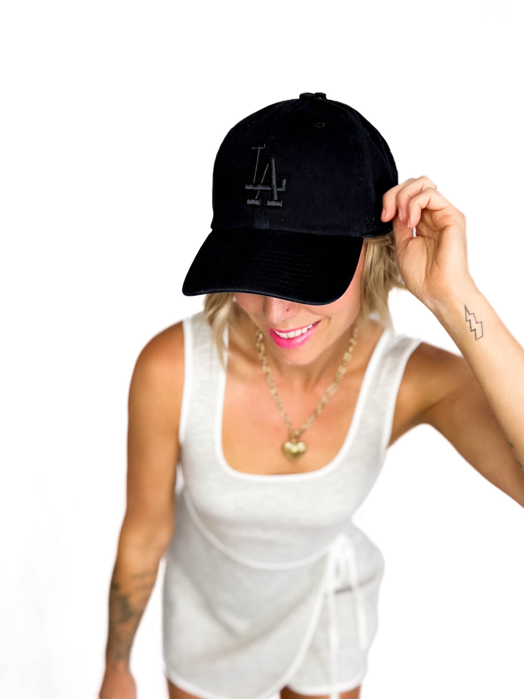 47 Brand LA Cap- BLACK/BLACK