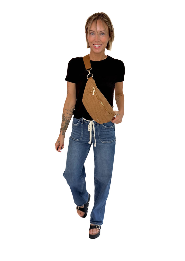 Susie Suede Bum Bag- CAMEL