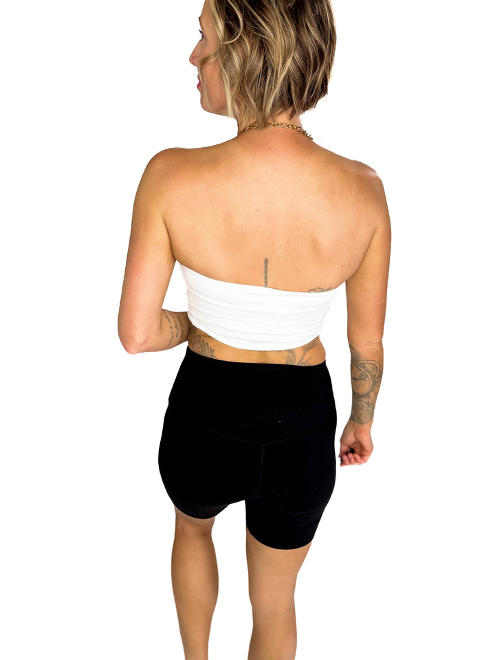 April Seamless Tube Top Brami- WHITE