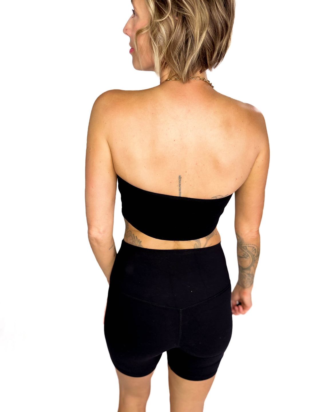 April Seamless Tube Top Brami- BLACK