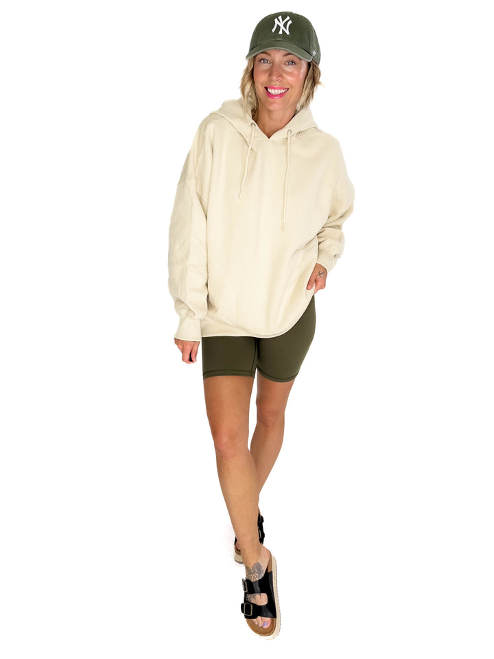 Lilah Premium French Terry Hoodie- TAUPE OATMEAL-FINAL SALE