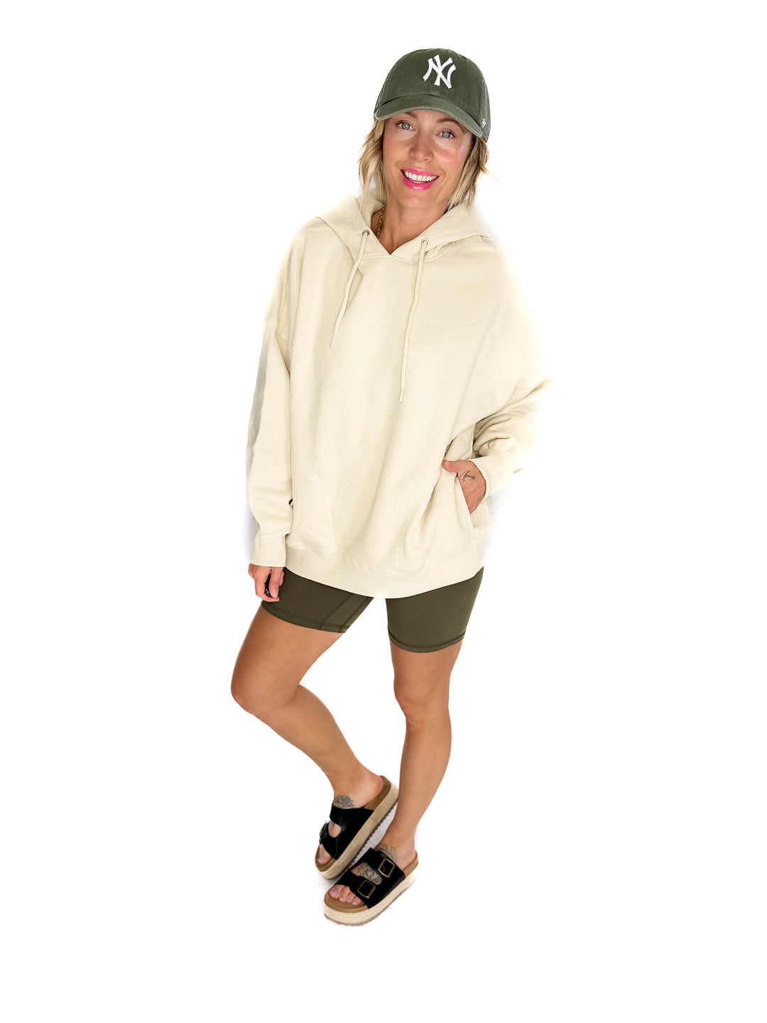 Lilah Premium French Terry Hoodie- TAUPE OATMEAL-FINAL SALE