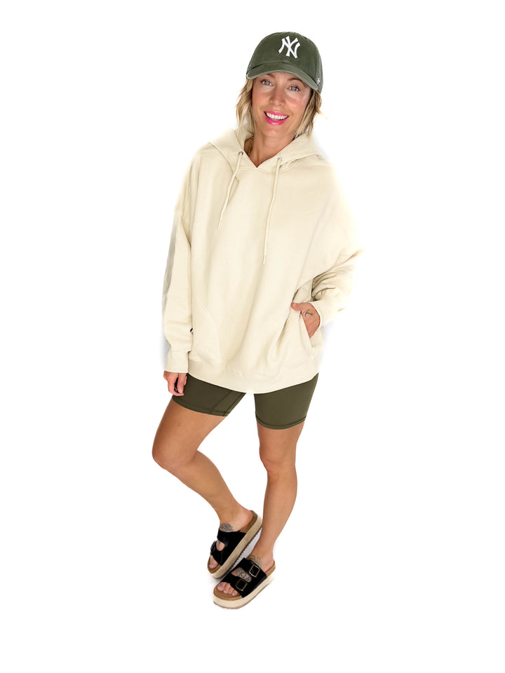 Lilah Premium French Terry Hoodie- TAUPE OATMEAL-FINAL SALE