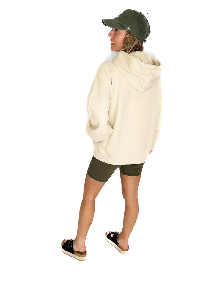 Lilah Premium French Terry Hoodie- TAUPE OATMEAL-FINAL SALE
