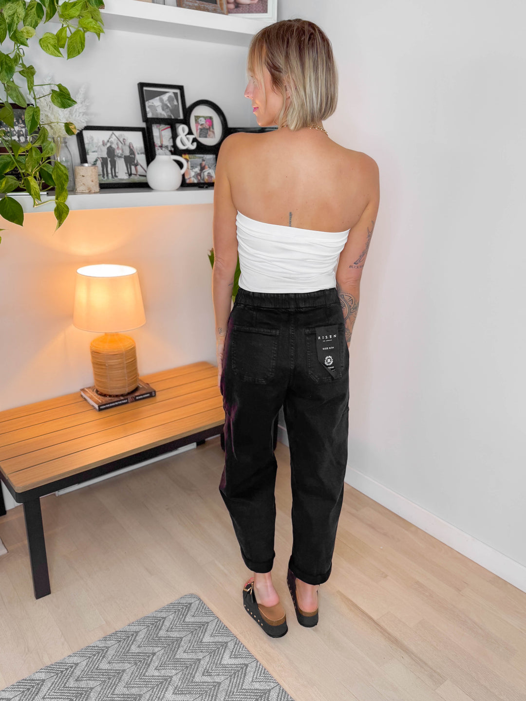 Lyla Cotton Tube Built-In Bra Top- WHITE