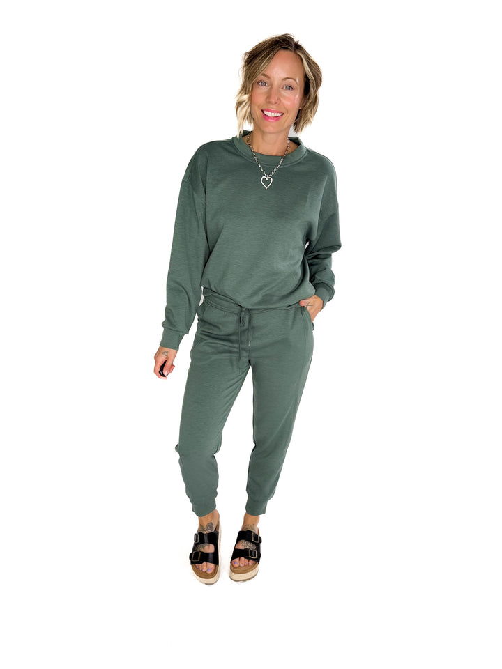Nevaro Scuba Jogger Set- DARK FOREST-FINAL SALE