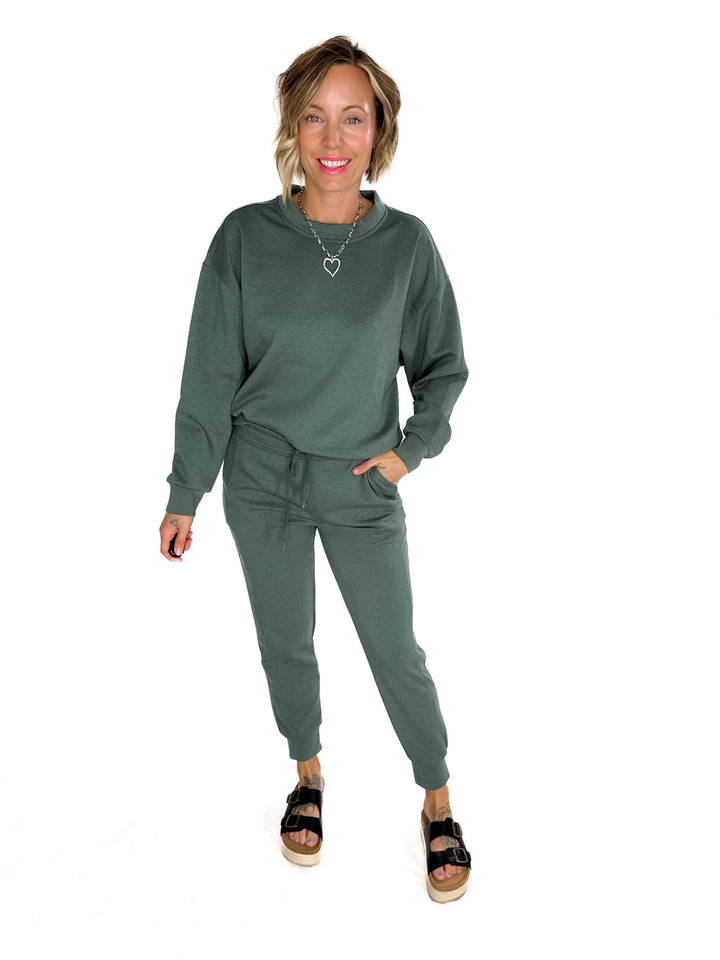 Nevaro Scuba Jogger Set- DARK FOREST-FINAL SALE