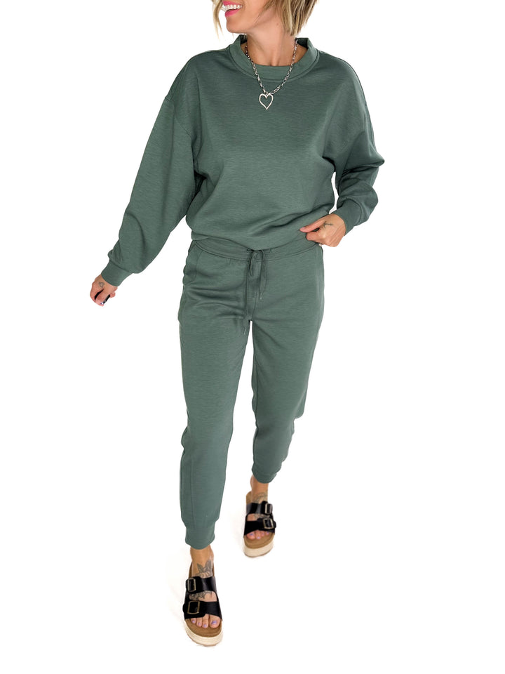 Nevaro Scuba Jogger Set- DARK FOREST-FINAL SALE