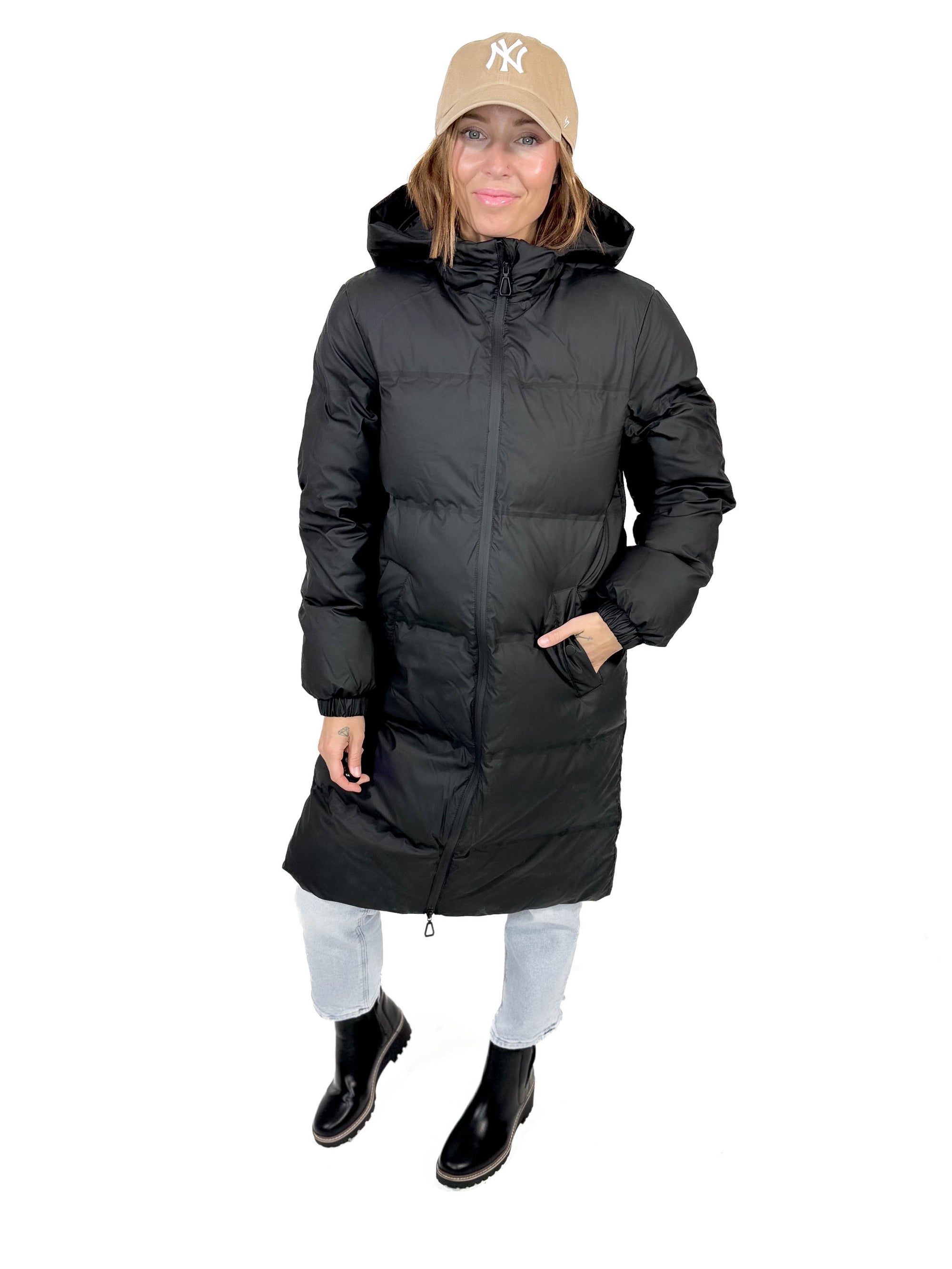 ONLY Seattle Insulated Rain Coat- BLACK -FINAL SALE*S*