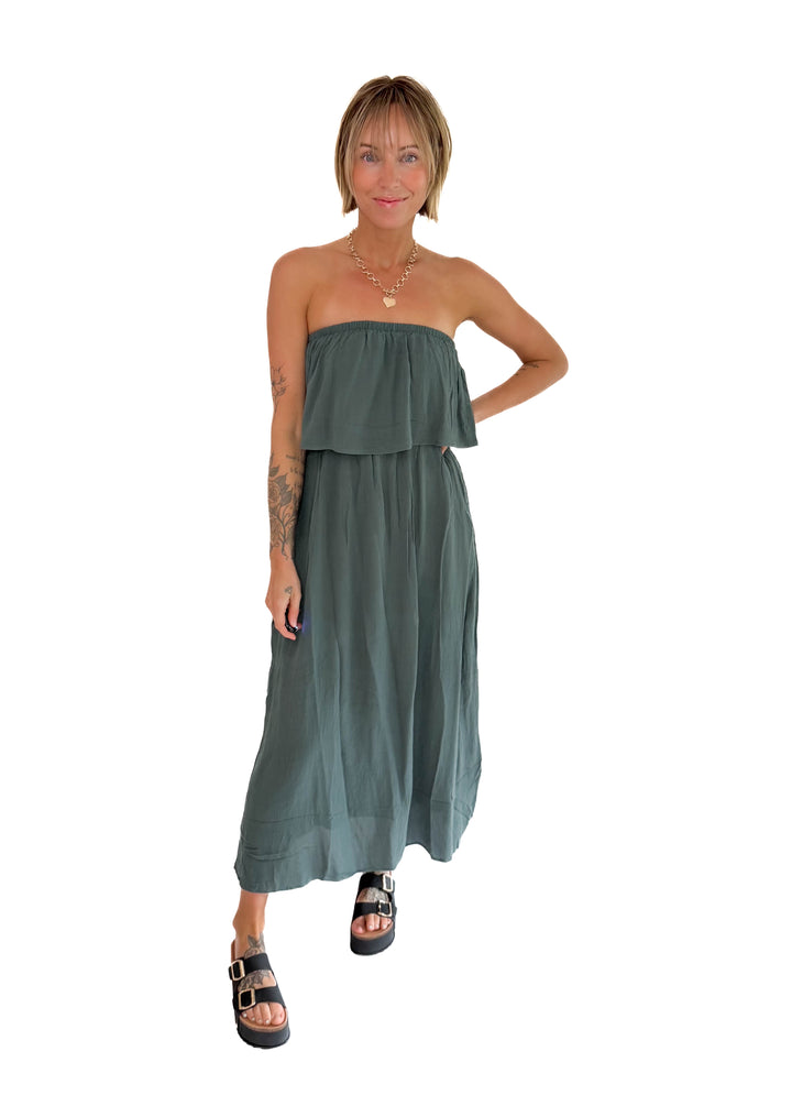 Serena Tiered Maxi Dress- ASH JADE