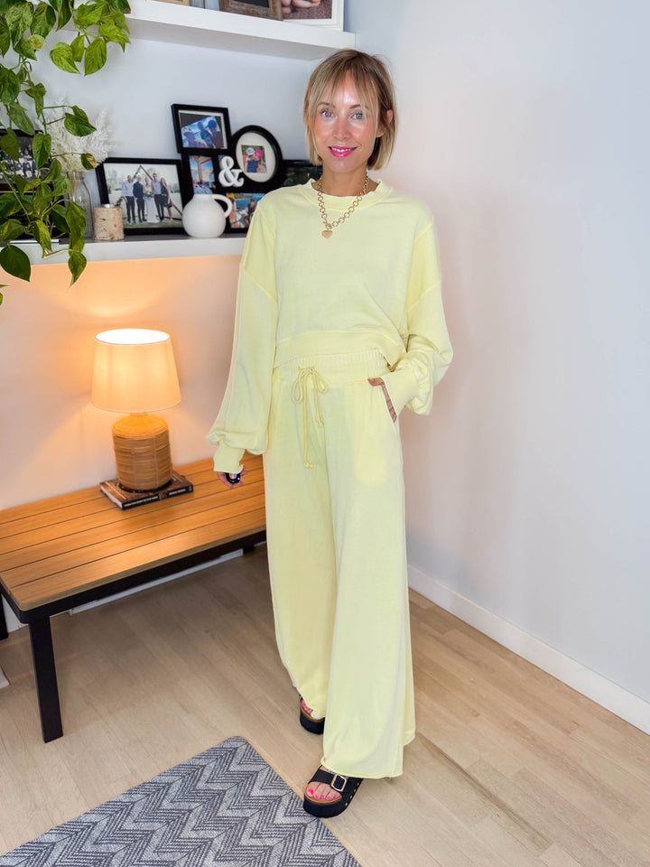 Amora Knit Set- LEMONADE