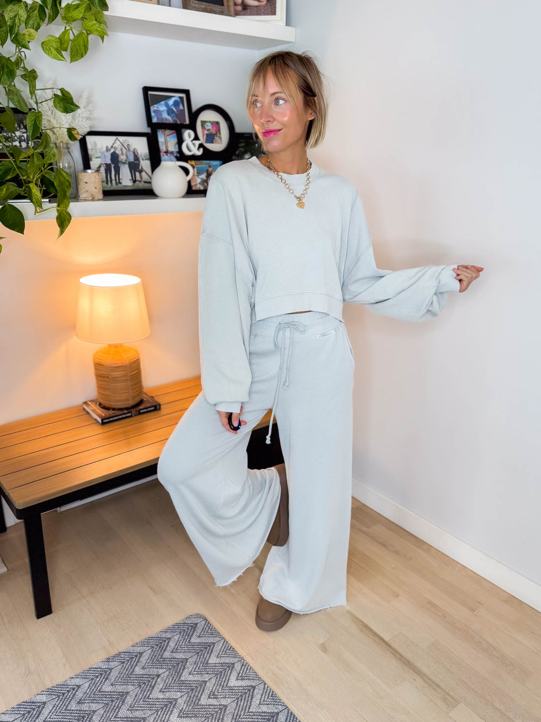 Amora Knit Set- SILVER